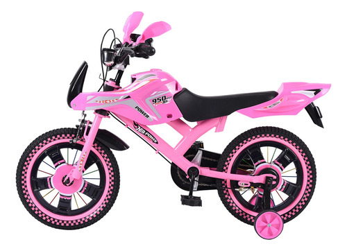 Aeiou Bicicleta Entrenadora Para Niños Baj95004 Rodado 16 Color Rosa Tamaño Del Cuadro 16