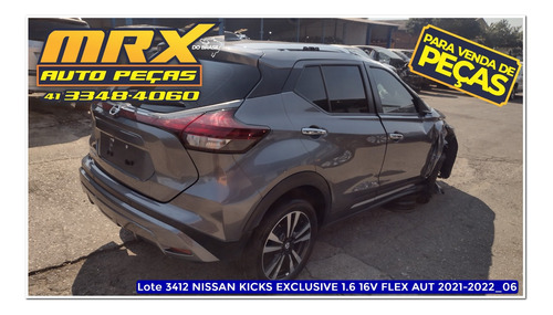 Sucata Nissan Kicks Exclusive 1.6 16v Flex Aut 2022 Pecas