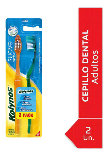 Cepillo de dientes Kolynos Soft suave pack x 2 unidades