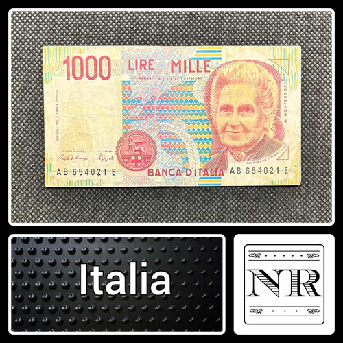 Italia - 1000 Liras - Año 1991 - P #114 - Montessori - Ab