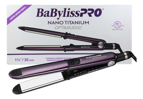 Prancha Babyliss Pro Nano Titanium Optima3000 Purple Bivolt