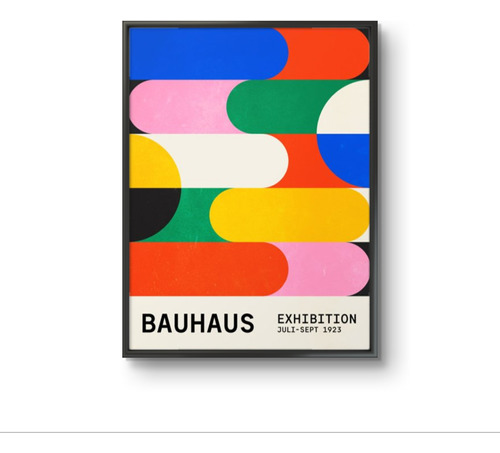 Cuadro Poster Enmarcado Bauhaus Co. 50cm. X 70cm.