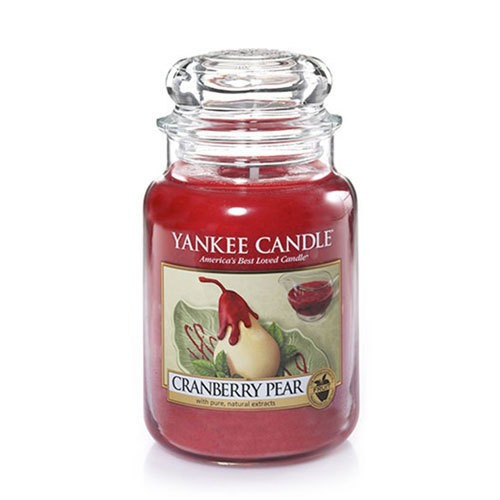 Vela Aromática Large Jar Cranberry Pear Yankee Candle