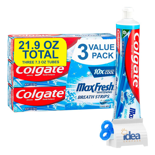 Colgate-max Pasta De Dientes Fresca Con Mini Tiras De Alient