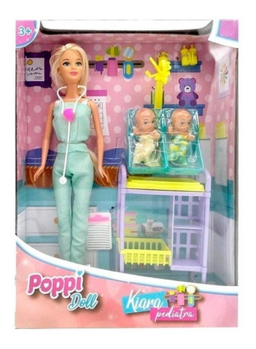 Muñeca Kiara Pediatra Con Accesorios Poppi Doll Art B149