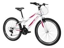 Comprar Bicicleta Caloi Ceci Aro 24 Freios V-brake Infantil 21v Cor Branco Tamanho Do Quadro 24