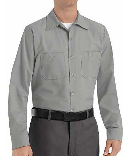 Red Kap Camisa De Trabajo Industrial Talla Para Hombre, Ajus