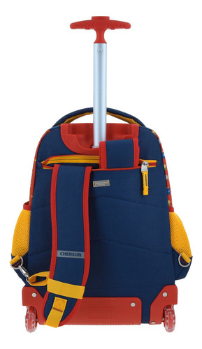 Mochila Mario Bros Onder Primaria Con Carro Mb70511-9 Color Multicolor