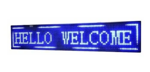 comprar Letrero Luminoso Programable De  Azul