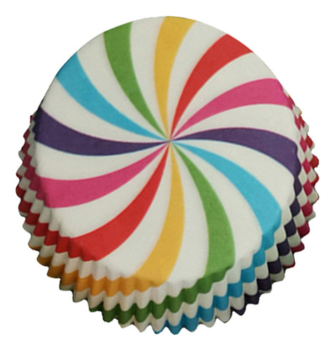 100 Unidades De Muffin Com Forro De Cupcake De Papel Colorid