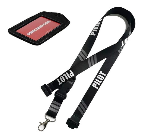 Lanyard Pilot 3 Barras Gris Remove Before Flight ®