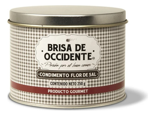 Condimento Flor De Sal 250g Brisa De Occidente Gourmet