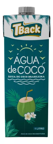 Água De Coco Verde Do Brasil Tback Refrescante E Saudável 1l