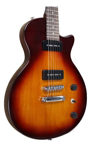 Kit Guitarra Les Paul Sx Ee3j Sunburst Com Capa E Acessórios
