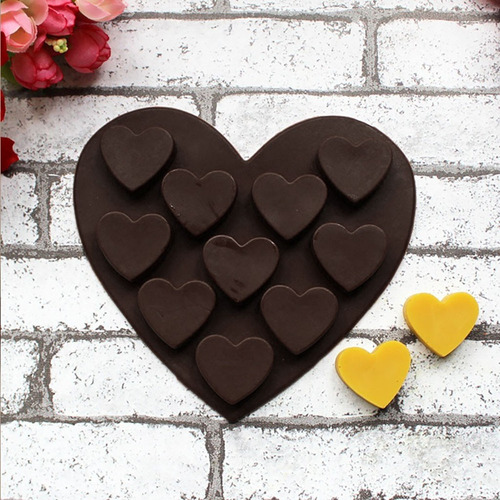 2 Peças De Moldes Em Forma De Coração, Bolo De Fondant, Choc