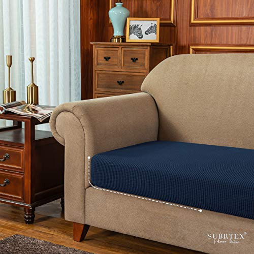 Funda Para Cojin De Sillon Tamaño M Elastico Resistente Azul