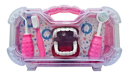 Maleta Kit Dentista Infantil Acessórios Dentadura Meninas