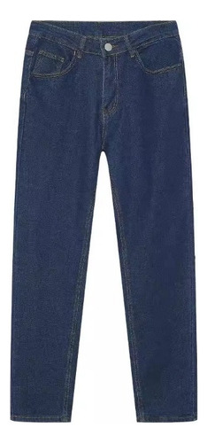 Mens Jeans Slim Fit Pantalones De Algodón De Color Sólido