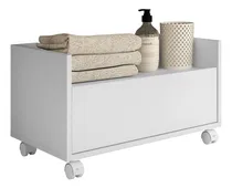 Comprar Balcão Gabinete Banheiro Com Rodízios 80cm Multimóveis V2608
