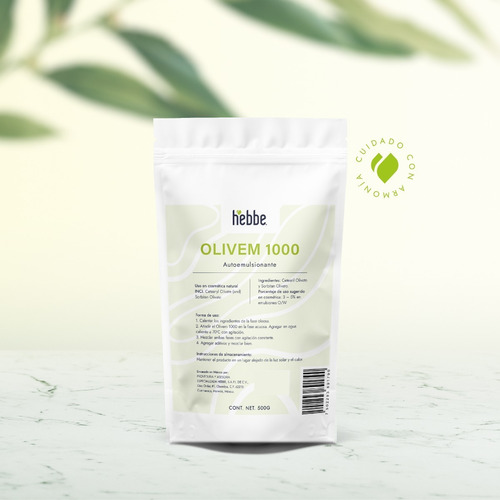 Imagen 10 de 10 de Olivem 1000, 500 G Autoemulsificante Cosmético Cosmos