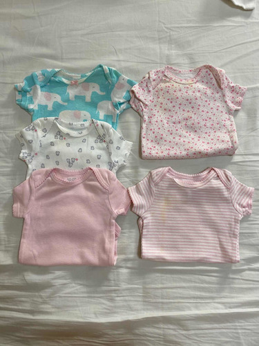 Pack Lote De 5 Bodies Carters Bebe Beba Niña