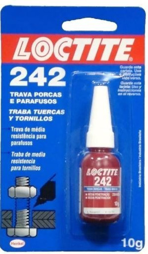 Loctite 242 Traba Tuercas Y Tornillos Azul  10g