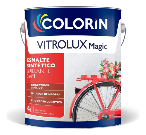 Esmalte Vitrolux 3 En 1 Negro Y Colores Brillante X 1l G1