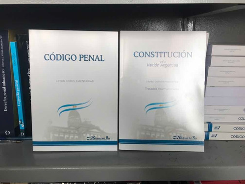 Código Penal + Constitución Nacional. 2 Libros. Nuevos.