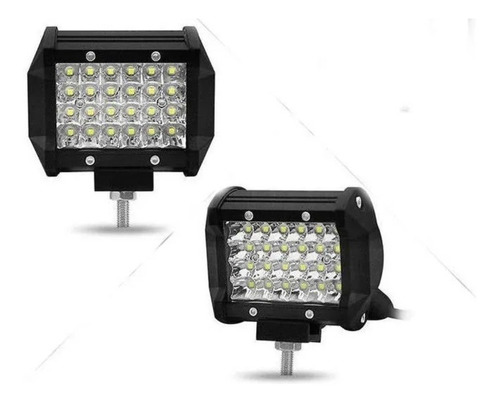 Faro O Barra Led Cuadrada De 24 Led 72w