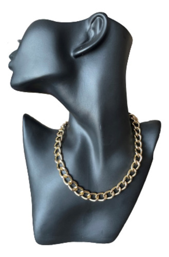 Collar Grueso Y Liviano Tendencia Color Silver & Gold