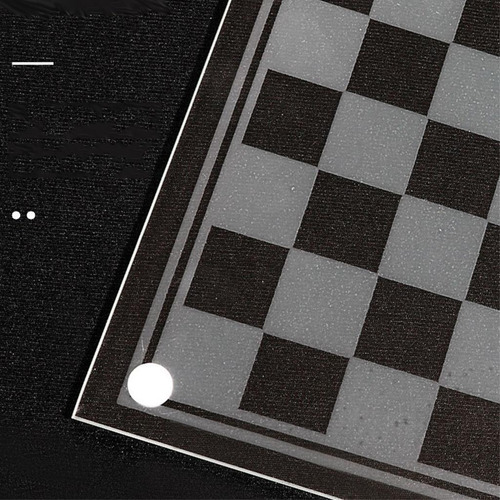 El Juego De Ajedrez De Cristal Incluye Tablero Los 20x20cm
