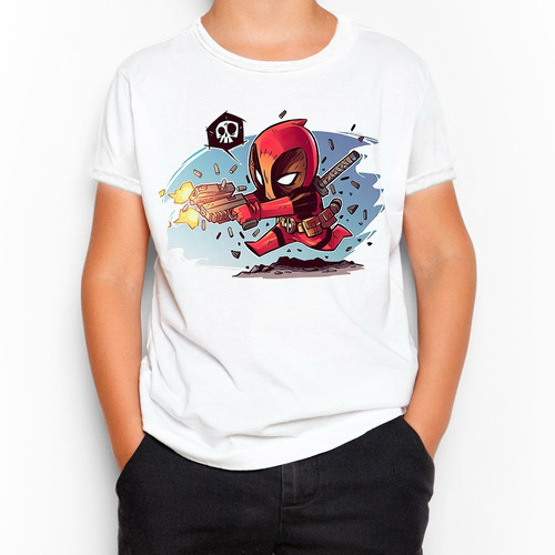 Remera Niño Niña Unisex - Super Héroes - Mini Super Héroes