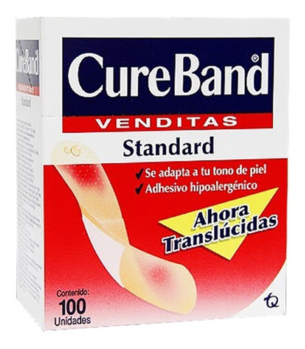 Curitas Venditas Caja 100 Piezas X  15 Packs