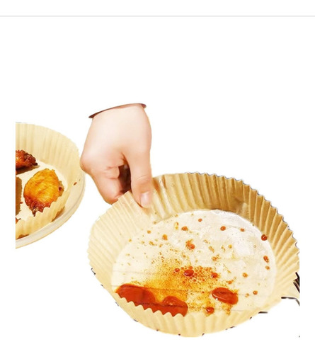 Plato De Papel Para Freidora De Aire, 50 Pieces, 20 Cm Color 1