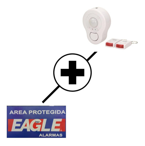 Alarma Domicilio Detect Movimiento Sirena Llavero 360° Pilar