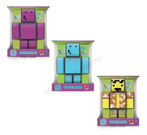 Kit 3 Bonecos Minecraft Problems Melzinha Mel 35 Cm - Algazarra - Boneco  Minecraft - Magazine Luiza