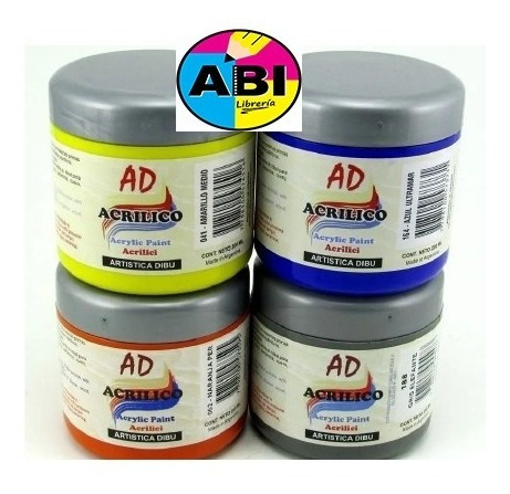 Acrilico Decorativo Pote 200 Ml.artistica Dibu