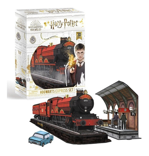 Harry Potter Expreso De Hogwarts Puzzle 3d 180 Pcs- Cubicfun