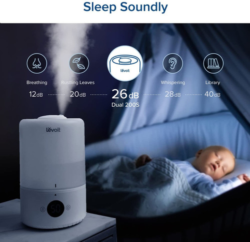 Humidificador Ultrasonico Levoit Aromas Control Wifi Y Alexa
