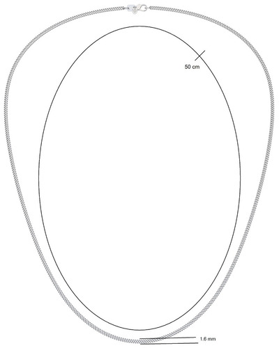 Imagen 3 de 10 de Cadena Casada 50 Cm Plata Ley .925 Agálea Joyería