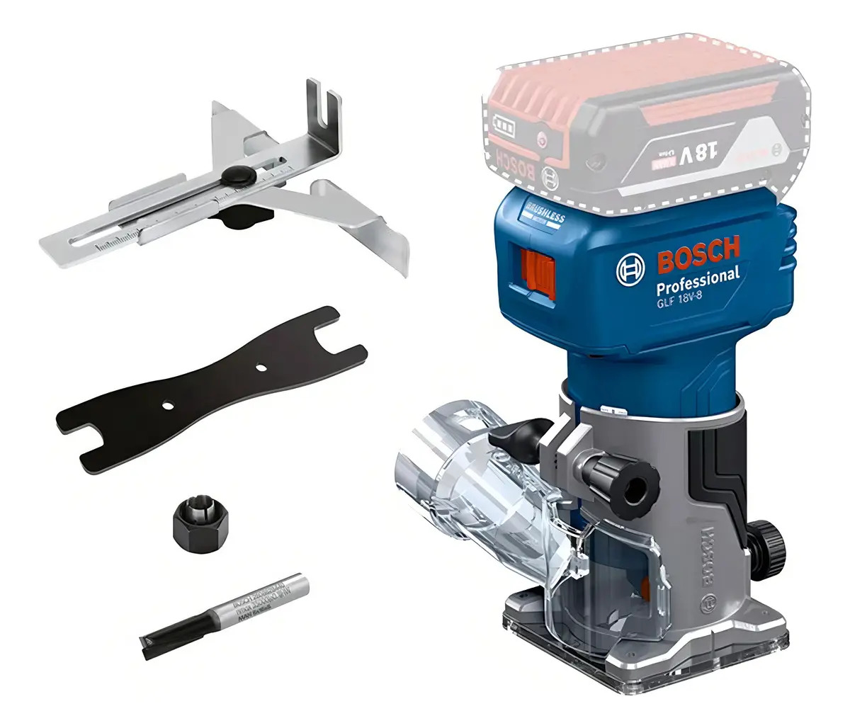 Tupia Fresa a Bateria Brushless GLF Bosch