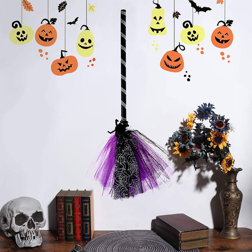 Escoba De Bruja De Halloween, Accesorio De Escoba Para Cospl