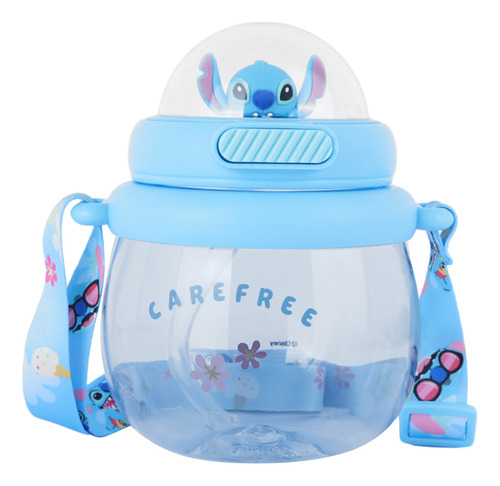 Miniso Cilindro Con Correa Disney Stitch Plástico Azul 800 M