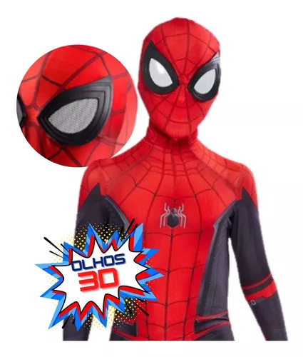 Fantasia homem aranha PS4 infantil nova mascara com olhos 3D