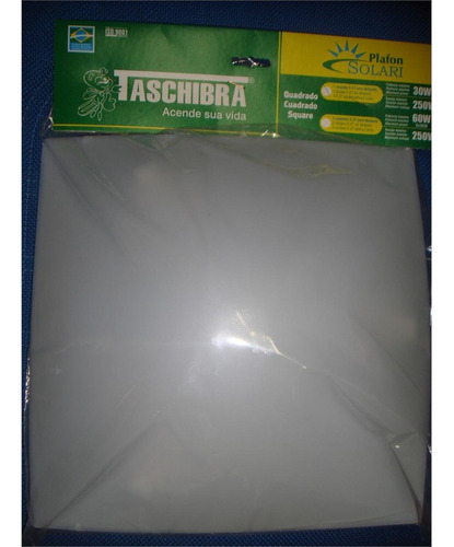 Luminaria Plafon Taschibra Solari Abs 2 Lampadas Compacta 30