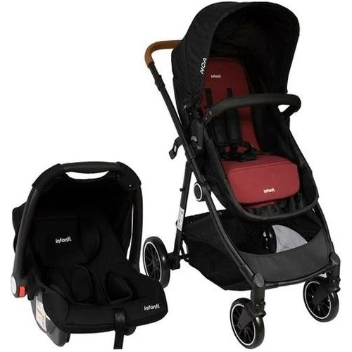 Coche Y Silla Bebe Noa + Base De Auto + Bolso  Teletiendauy