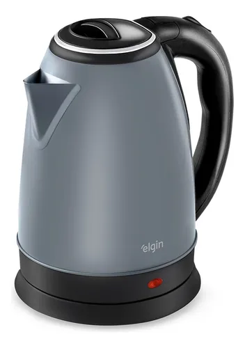 Chaleira Elétrica Inox Elgin Sem Fio 1,8 L Cinza Lunar