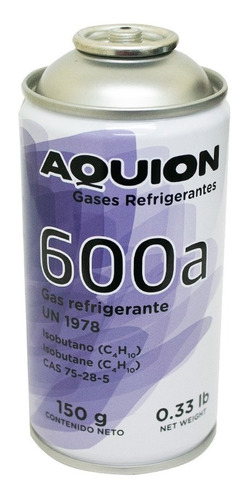 Econolata Gas 600a Aquion 150gr Rx0600/150 10110243 