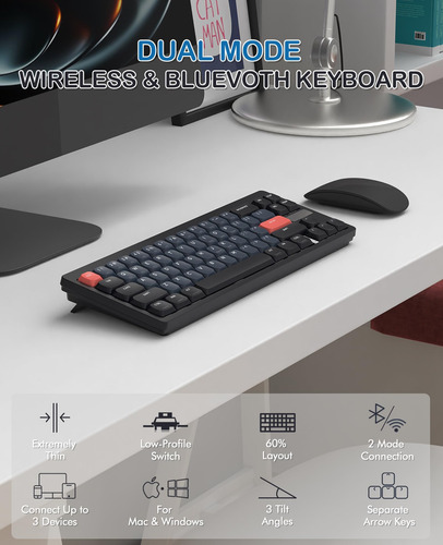 Magic-refiner Rkl680 Teclado Mecánico Inalámbrico Ultra DeLG