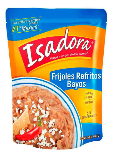 Frijoles Bayos Isadora Refritos 400 Gr